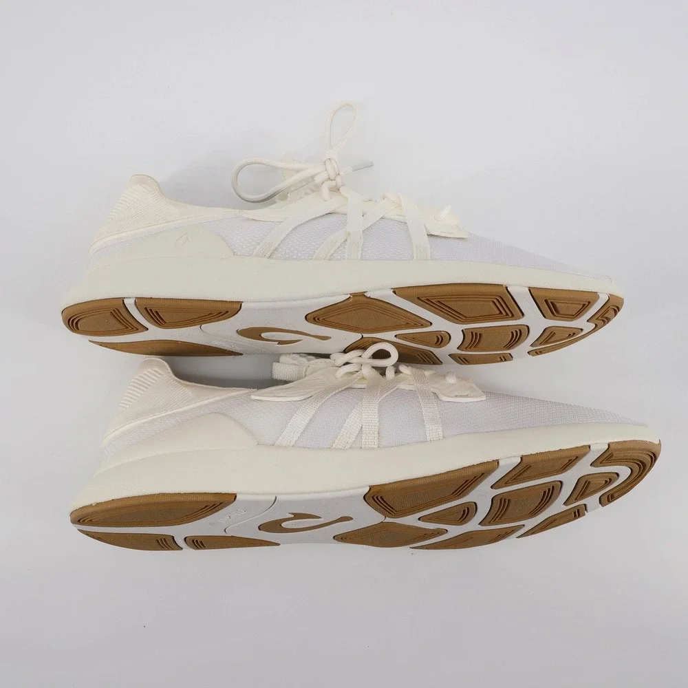 NEW OluKai Men's Holo Convertible Mesh Sneakers White Mens Size 11 Minor Flaws